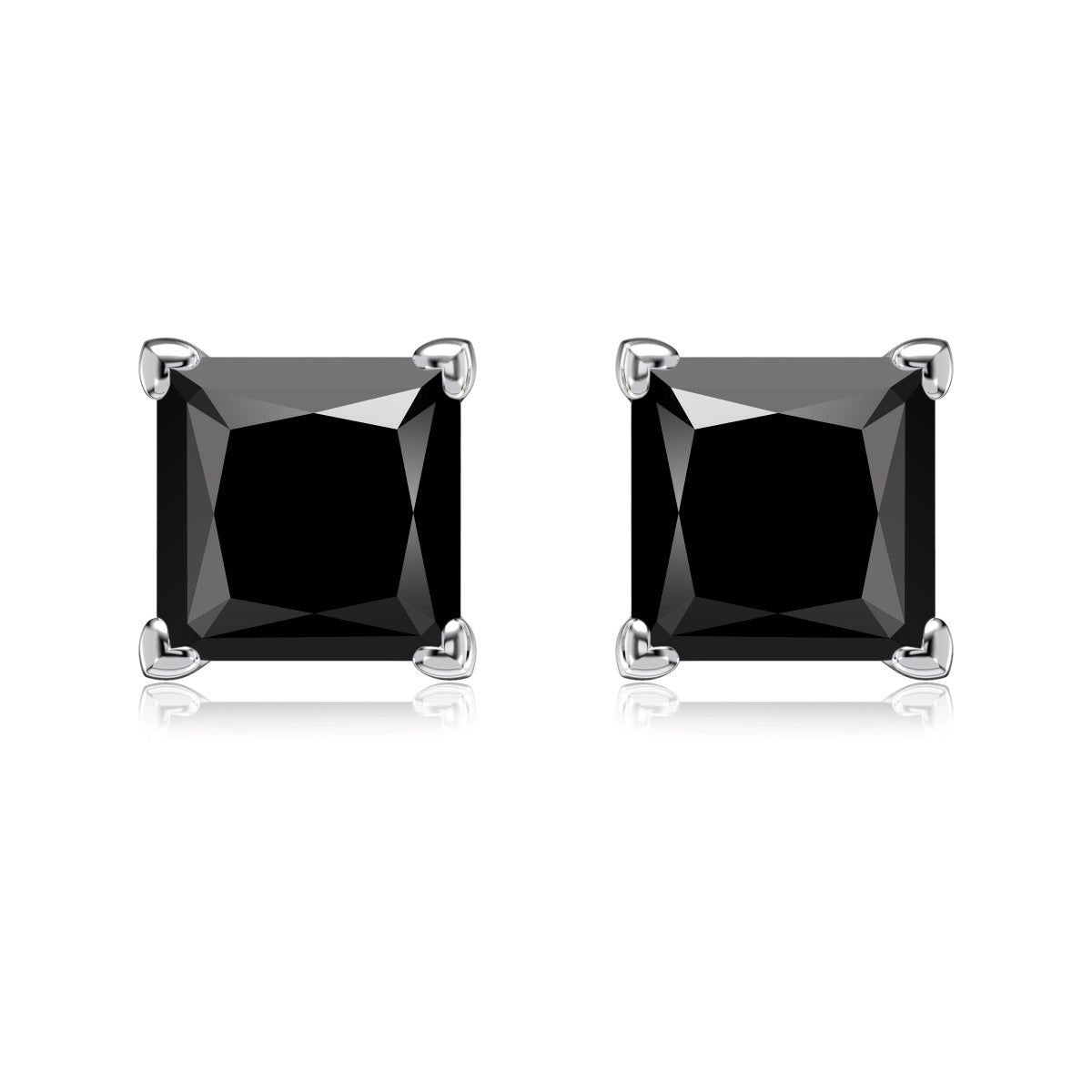 BLACK STERLING SILVER STUDS