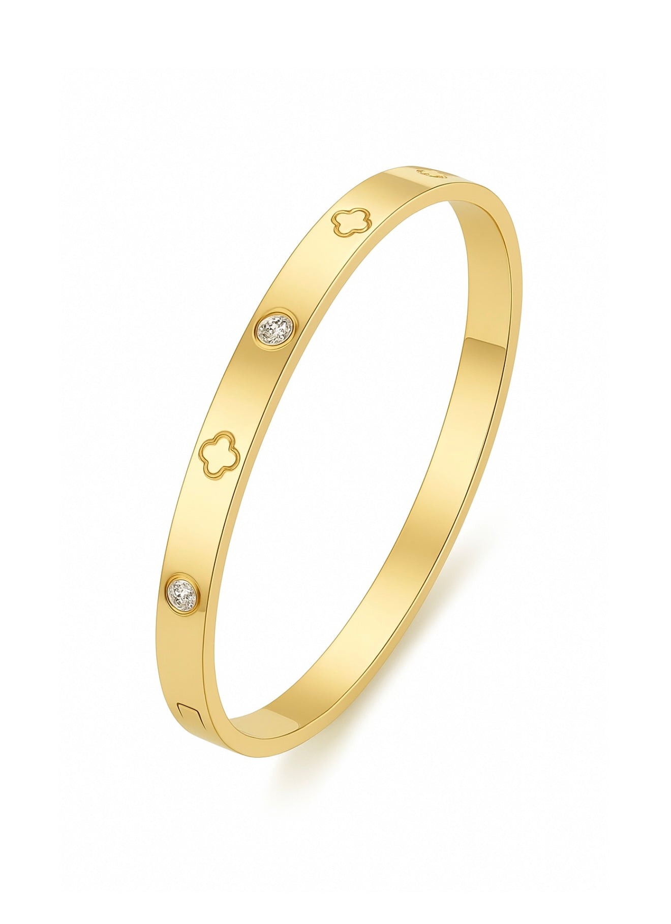 STAINLESS STEEL CLOVER BRACELET