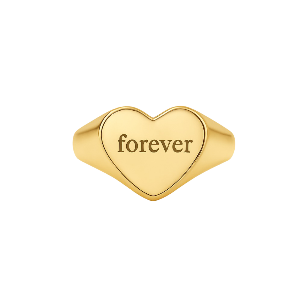 ENGRAVABLE HEART RING