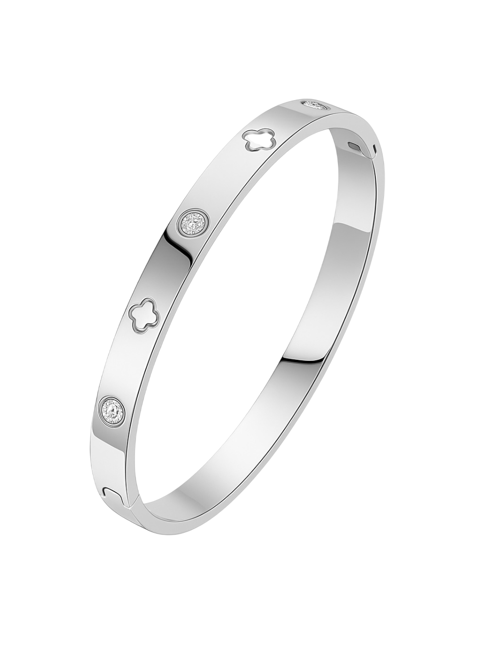 STAINLESS STEEL CLOVER BRACELET