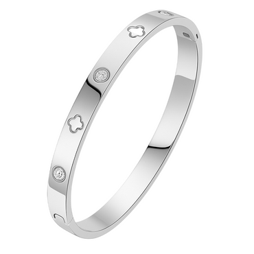 STAINLESS STEEL CLOVER BRACELET