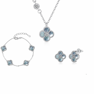 LUNA BLUE CLOVER SET