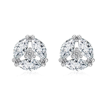 MARQUISE CLUSTER STUD EARRINGS