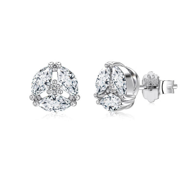 MARQUISE CLUSTER STUD EARRINGS