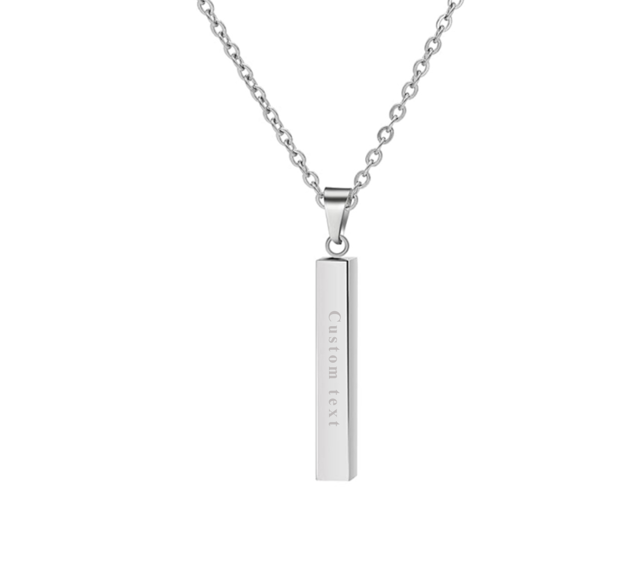 ENGRAVABLE BAR NECKLACE