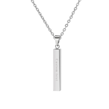 ENGRAVABLE BAR NECKLACE