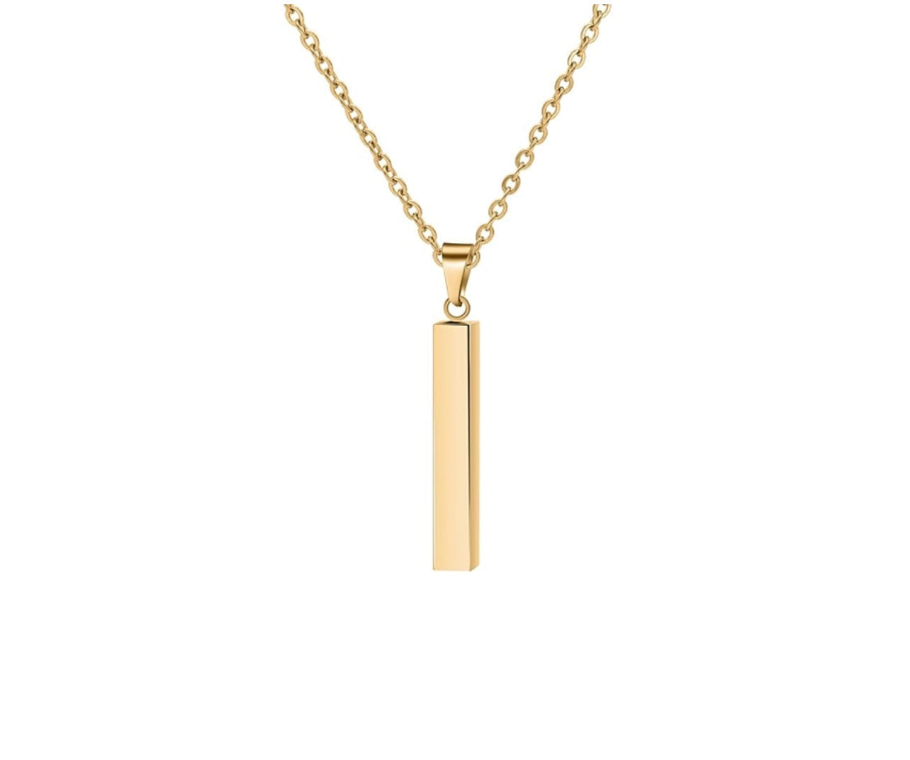 ENGRAVABLE BAR NECKLACE