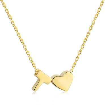 INITIAL HEART NECKLACE