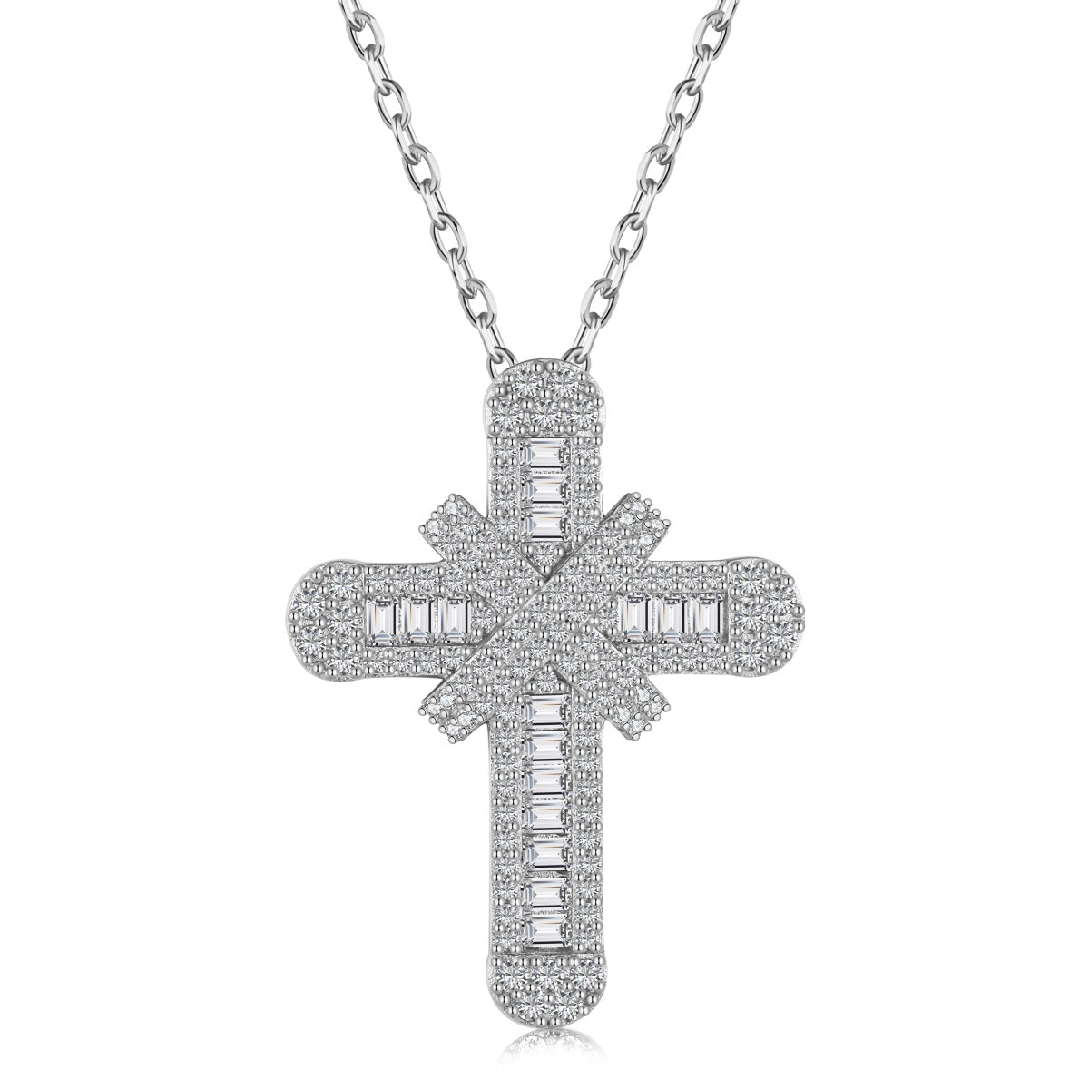 STERLING CROSS NECKLACE