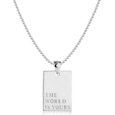 THE WORLD IS YOURS NECKLACE